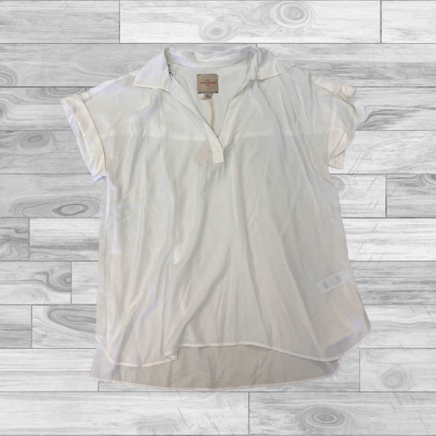 White Top Short Sleeve Cmc, Size Xl