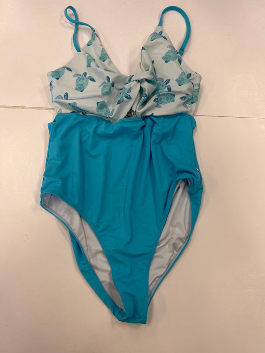 Swimsuit By Cmc In Blue & White, Size: Xl