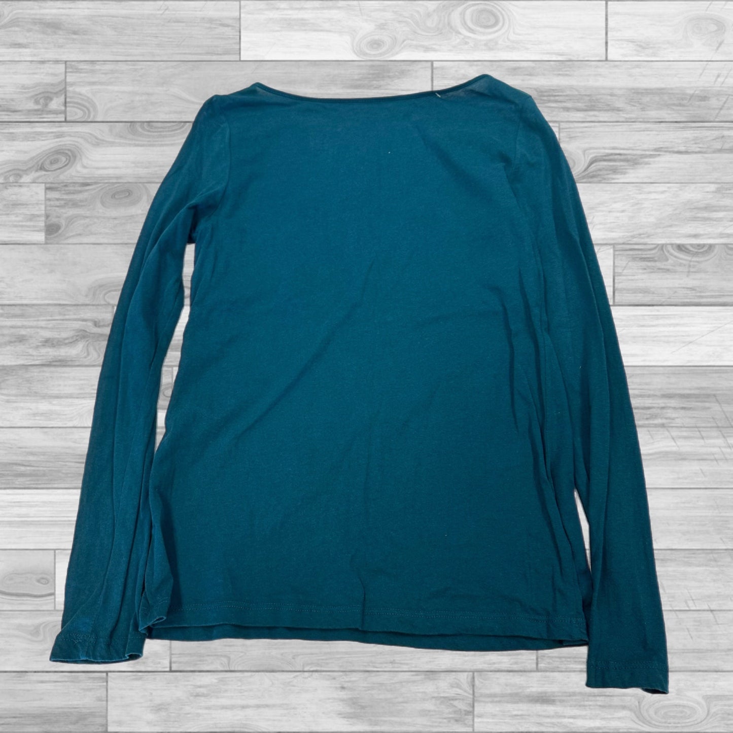 Top Long Sleeve Basic By Loft In Blue, Size: S