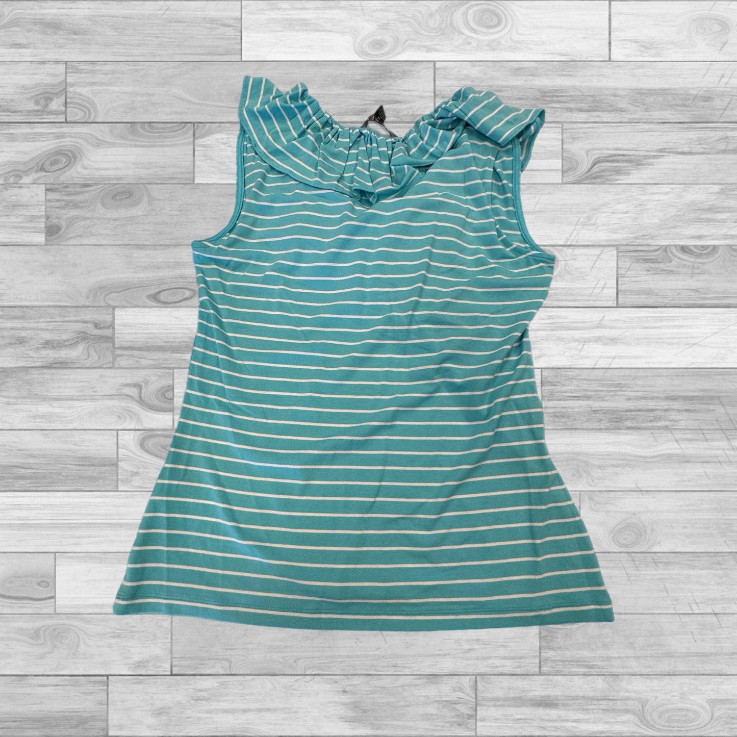 Top Sleeveless By Lauren By Ralph Lauren In Striped Pattern, Size: M