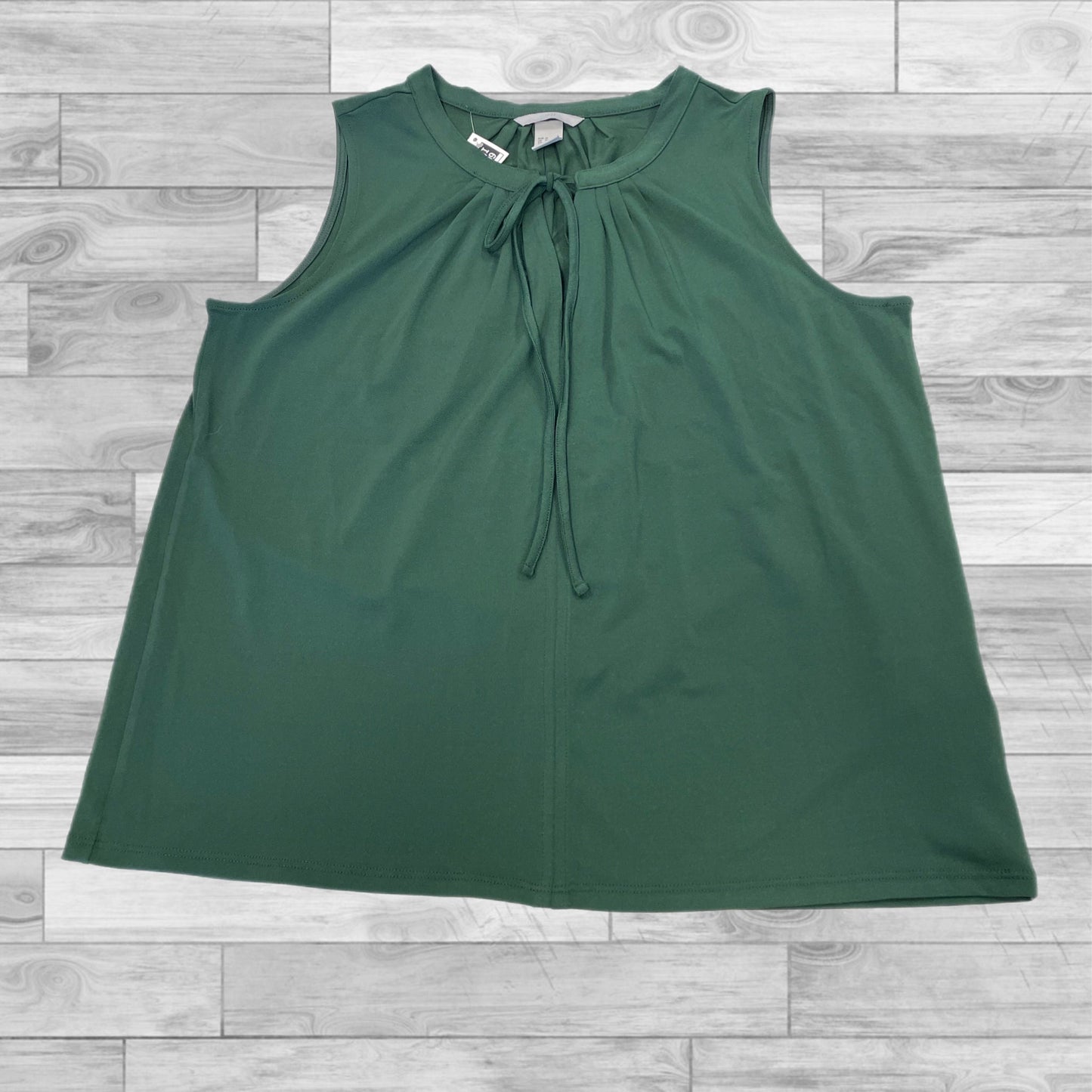 Top Sleeveless By H&m In Green, Size: M