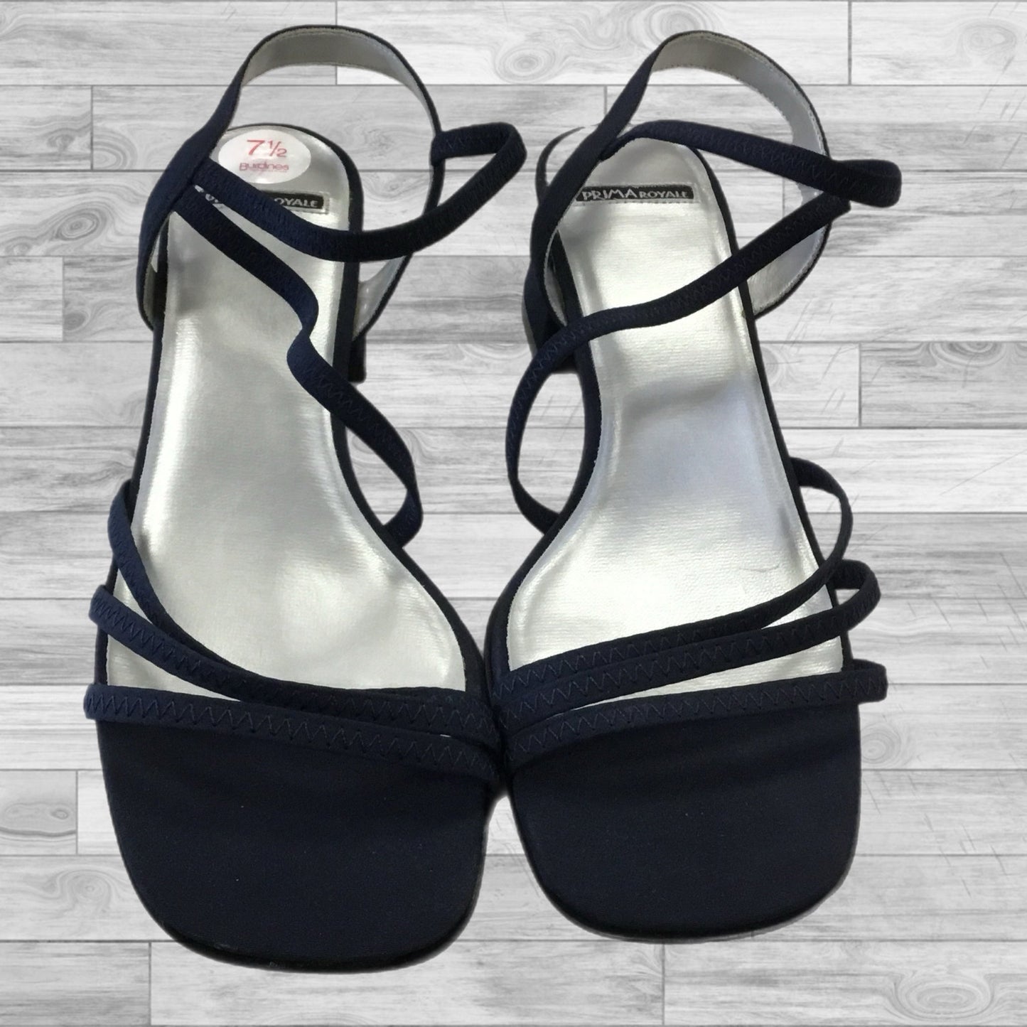 Shoes Heels Block By Clothes Mentor In Navy, Size: 7.5