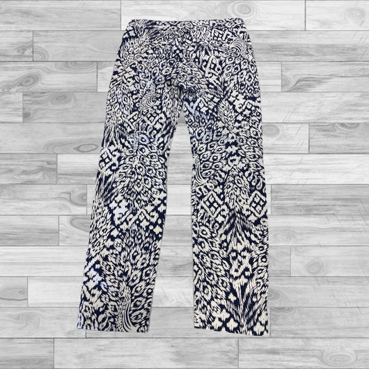 Pants Designer By Lilly Pulitzer In Blue & White, Size: 8