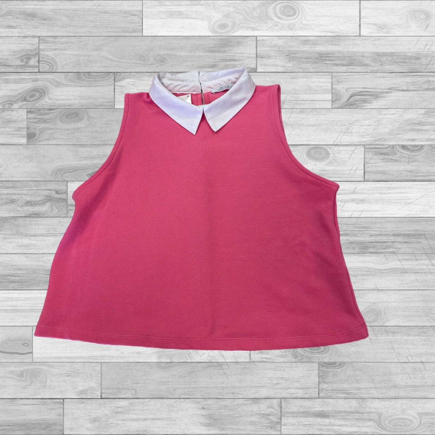 Top Sleeveless By Zara In Pink, Size: S