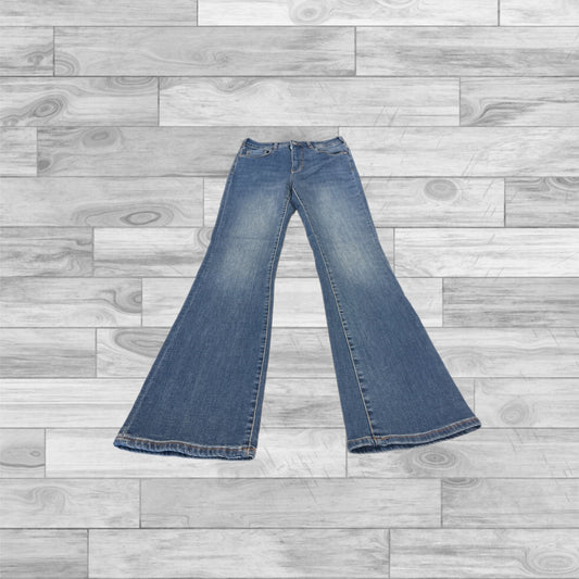 Jeans Flared By Pilcro In Blue Denim, Size: 6