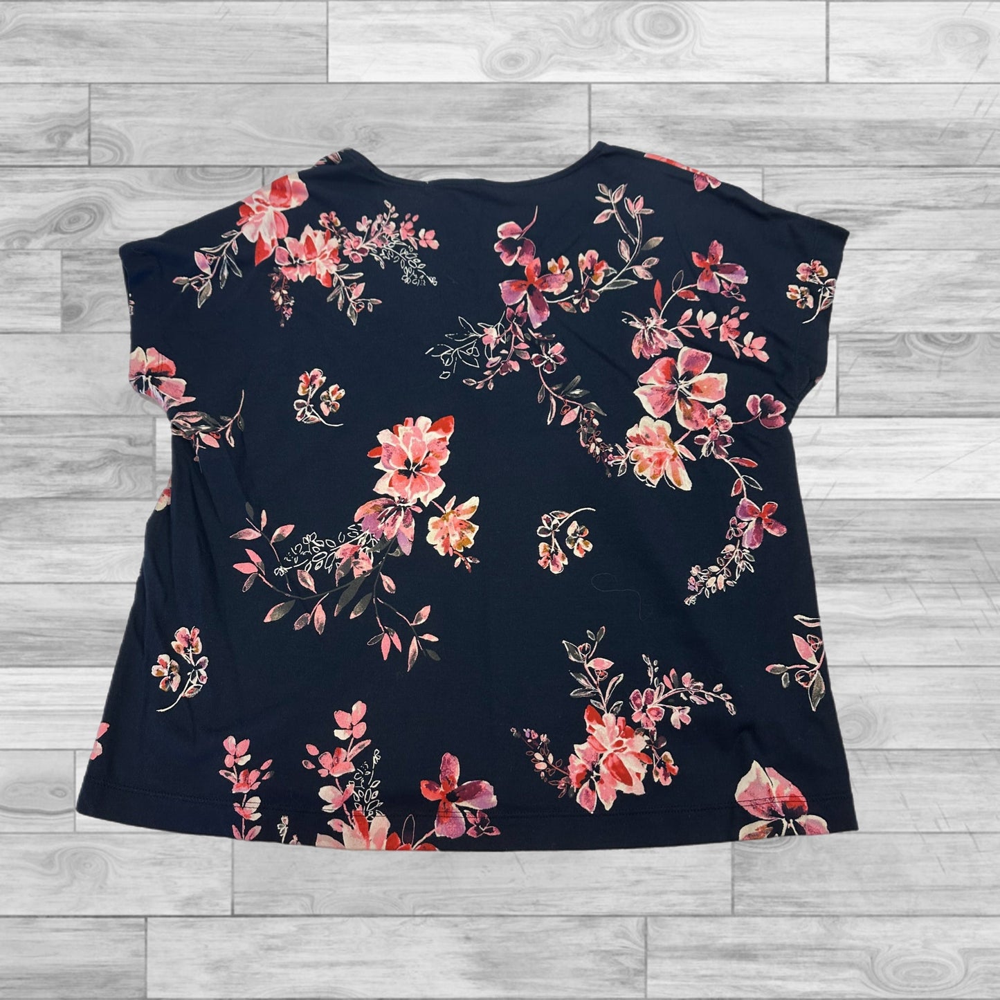 Top Short Sleeve Basic By J. Jill In Floral Print, Size: M