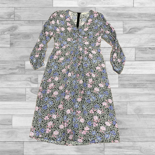 Dress Casual Midi By Loft In Floral Print, Size: 6p