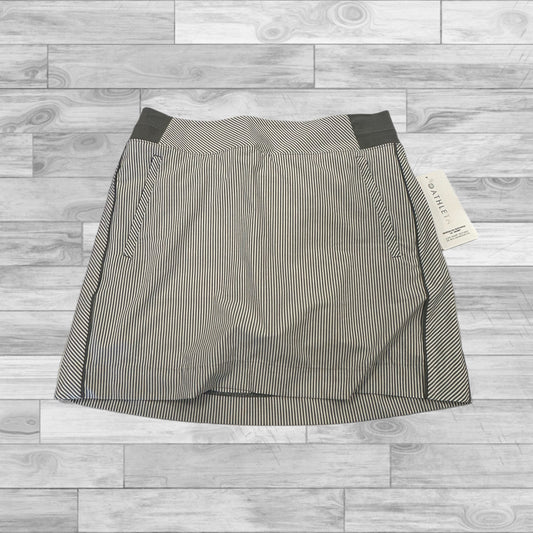 Athletic Skort By Athleta In Grey & White, Size: 10