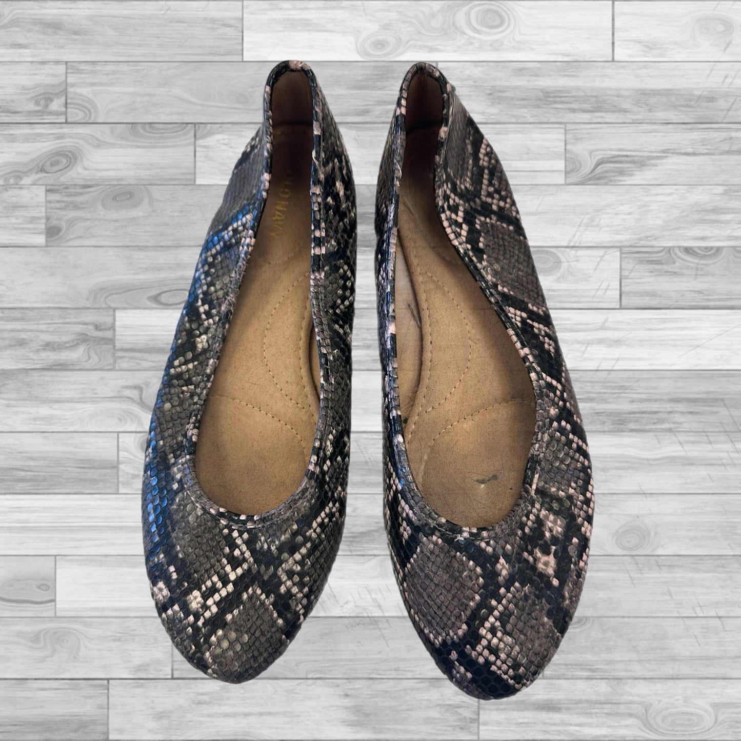 Shoes Flats By Old Navy In Snakeskin Print, Size: 9