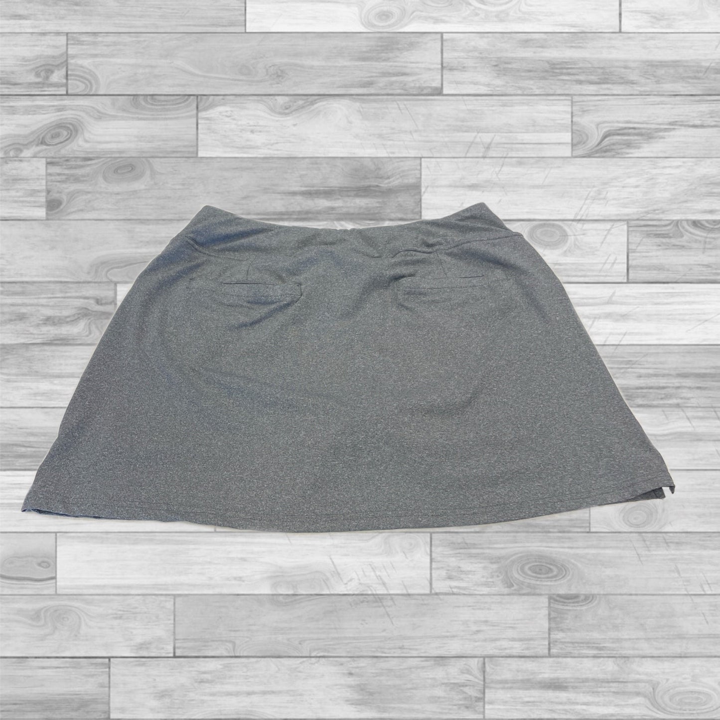 Athletic Skort By Adidas In Grey, Size: M