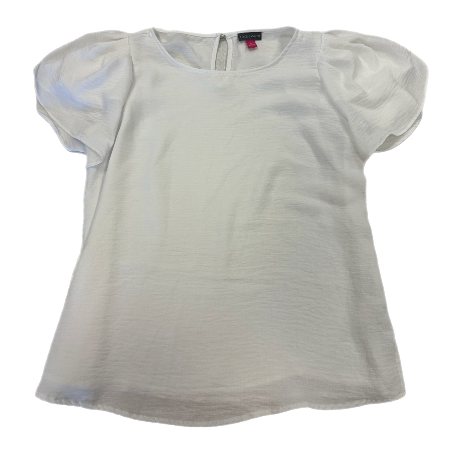 Top Short Sleeve By Vince Camuto In White, Size: S