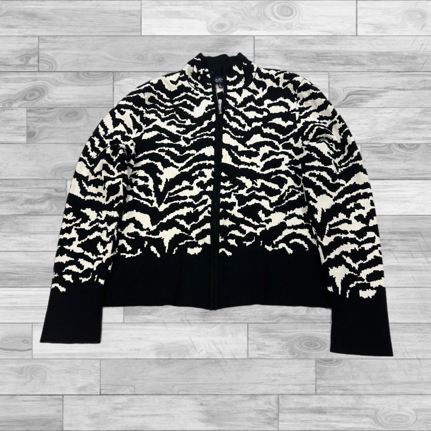 Jacket Other By Jones New York In Black & White, Size: Mp