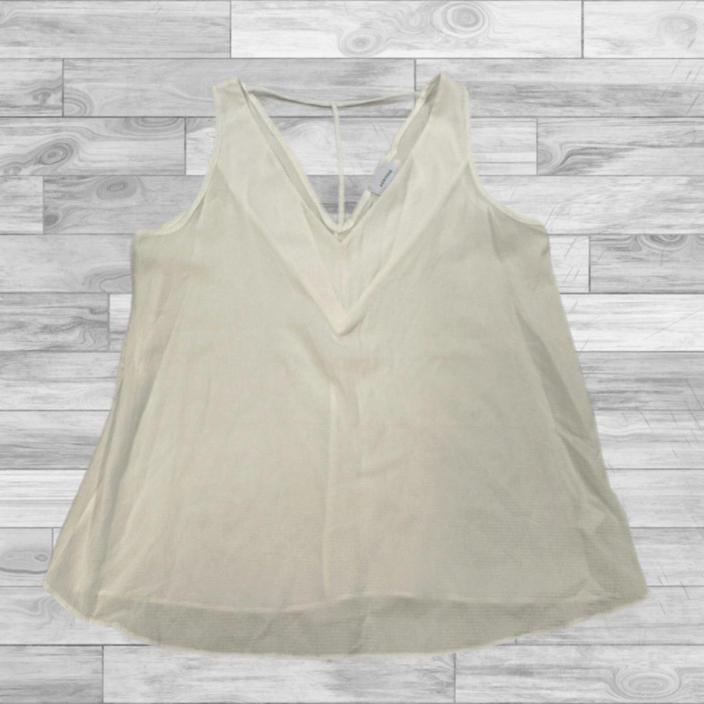 Top Sleeveless By Clothes Mentor In White, Size: L