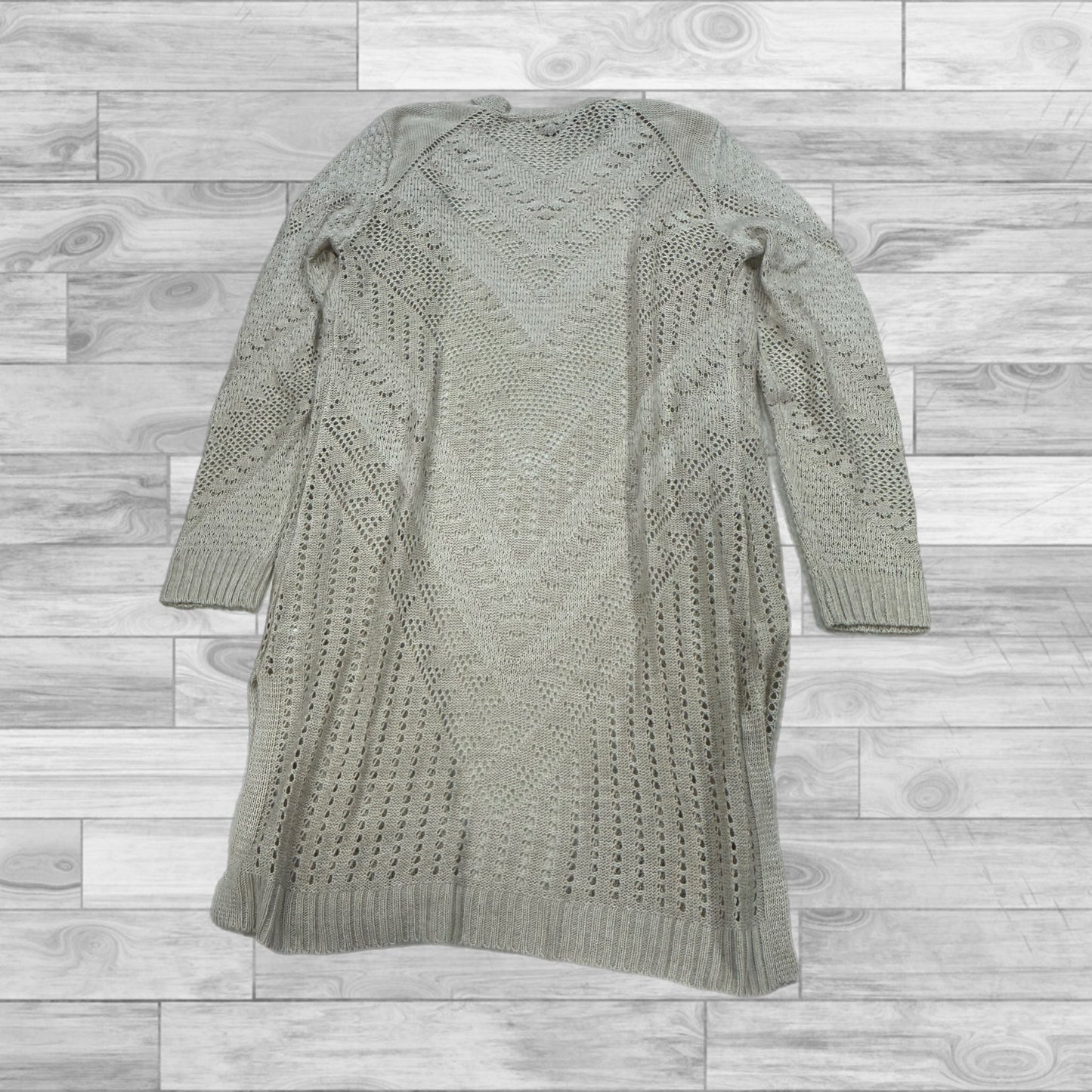 Sweater Cardigan By Clothes Mentor In Tan, Size: S