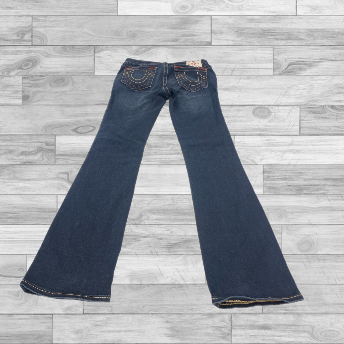 Jeans Boot Cut By True Religion In Blue Denim, Size: 10