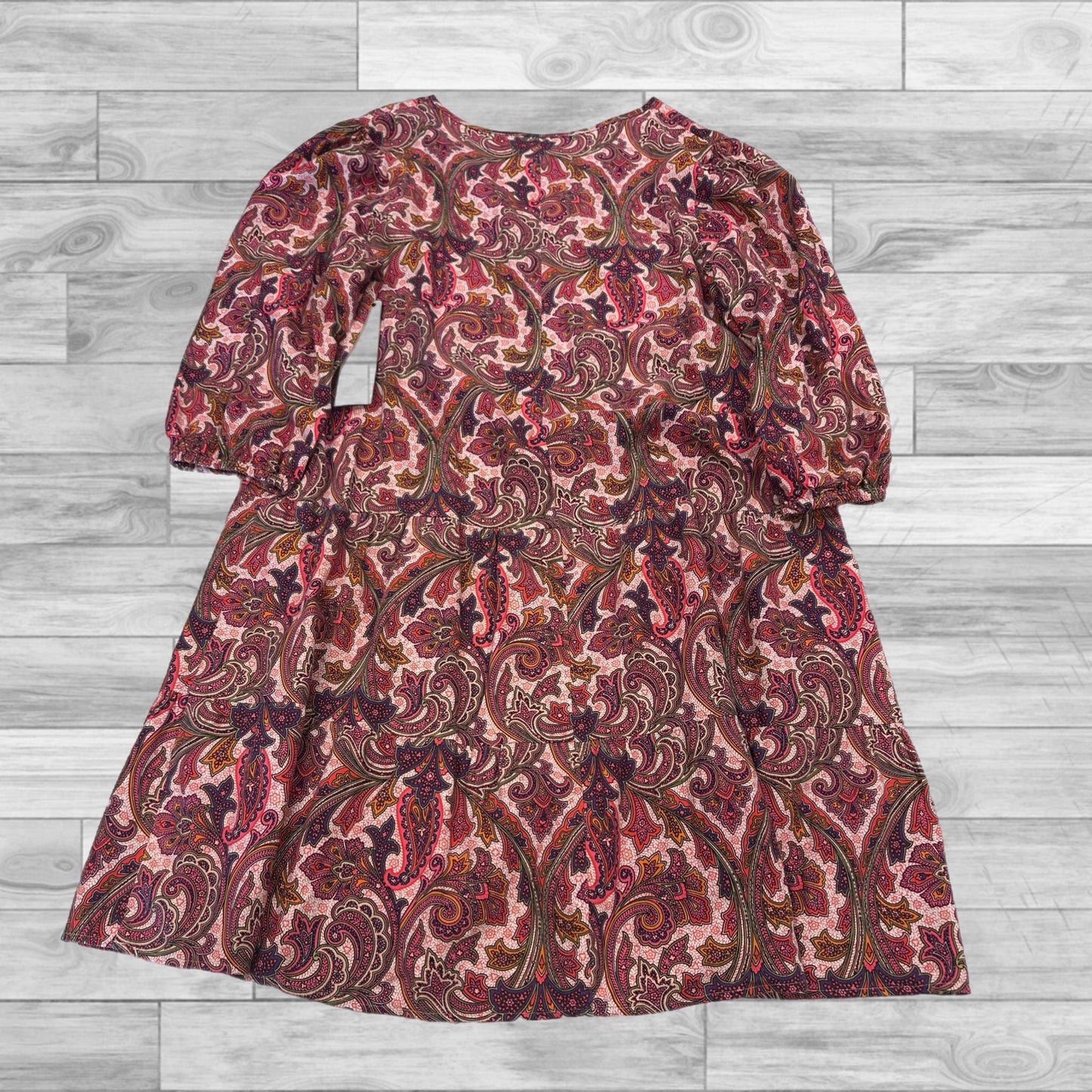 Dress Casual Short By Loft In Paisley Print, Size: Mp