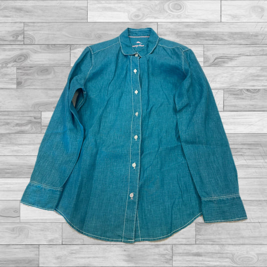 Top Long Sleeve By Tommy Bahama In Blue, Size: S