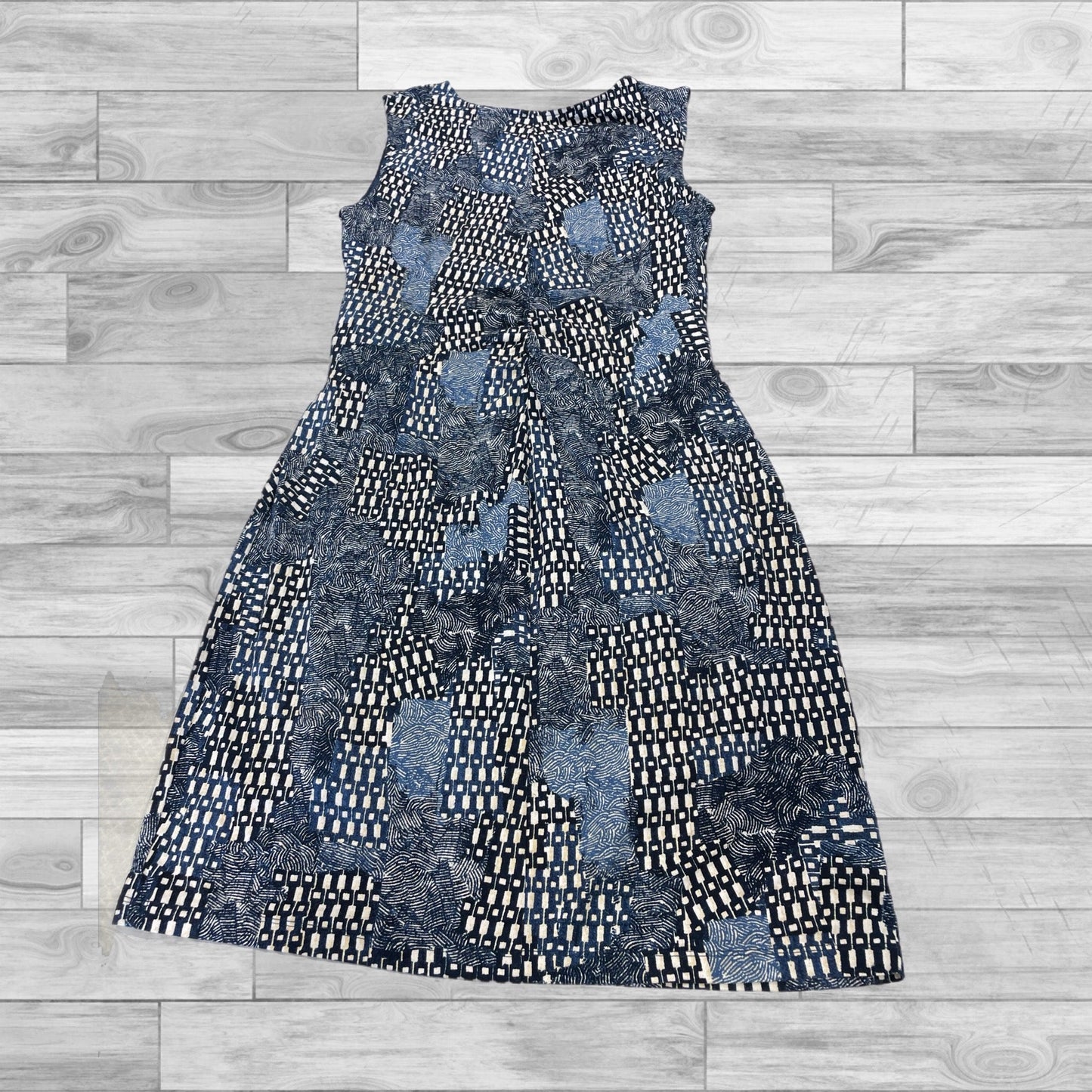 Dress Casual Short By Nic + Zoe In Blue & White, Size: L