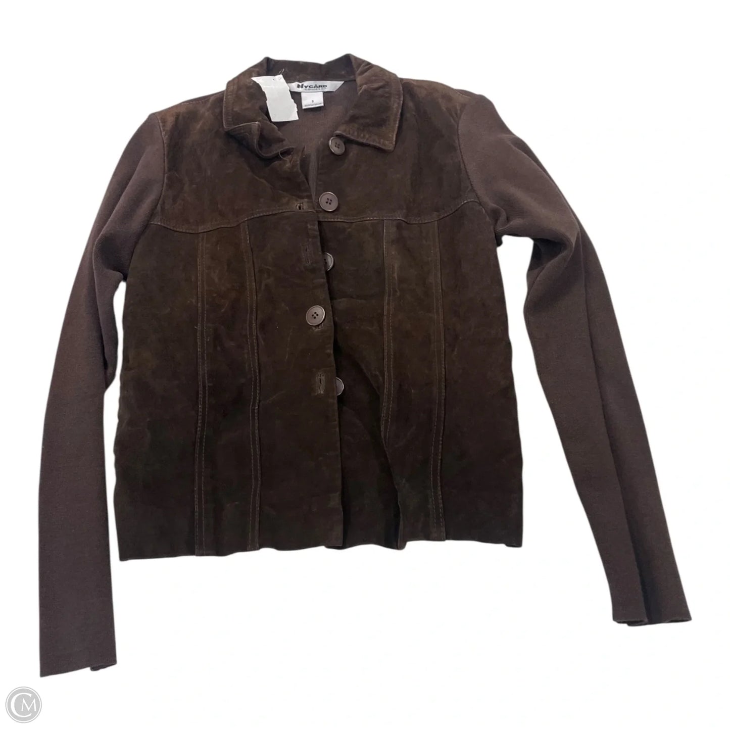 Jacket Leather By Nygard Peter In Brown, Size: S