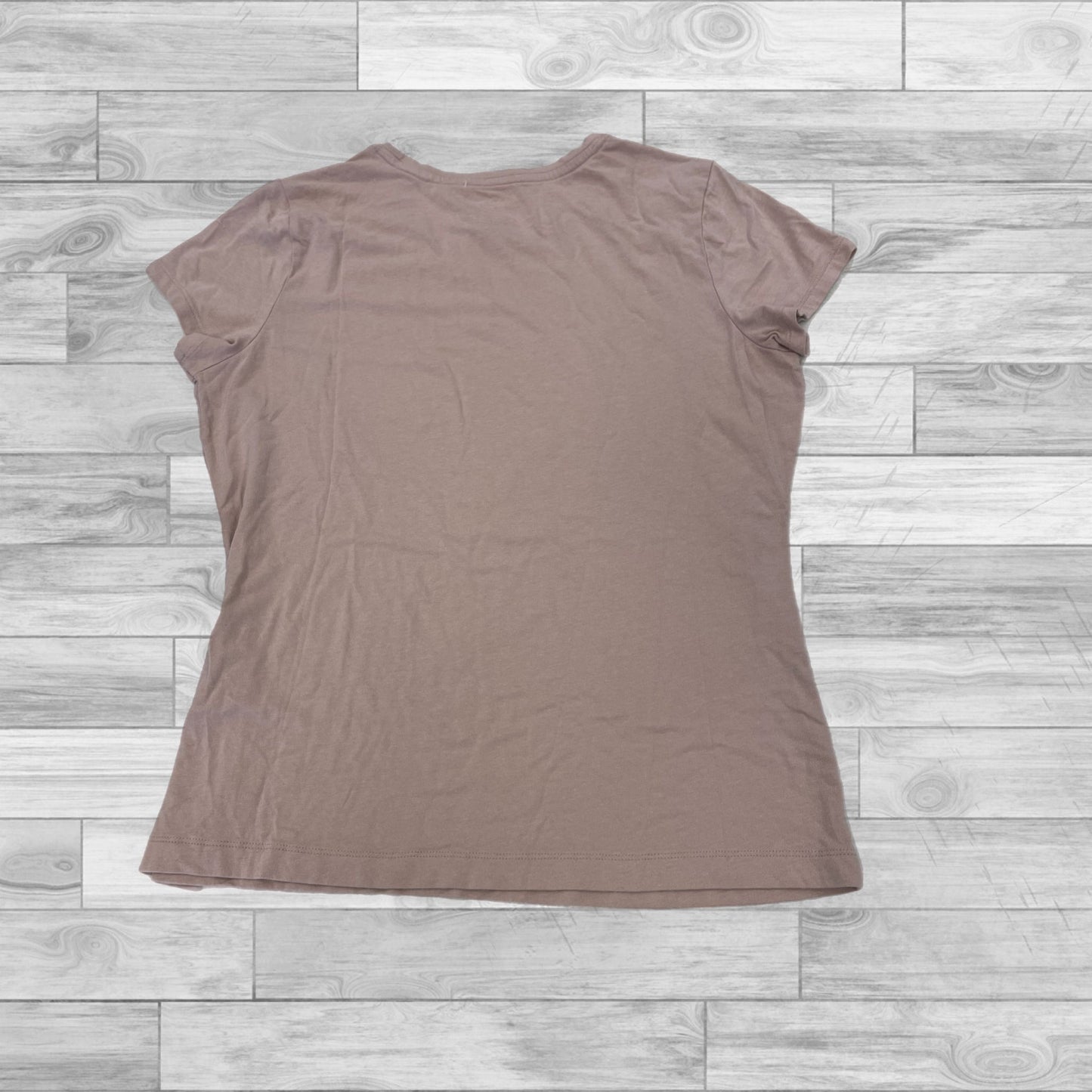 Top Short Sleeve Basic By Banana Republic In Pink, Size: L