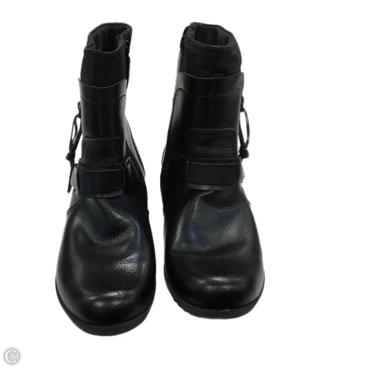 Boots Ankle Heels By Clarks In Black, Size: 10