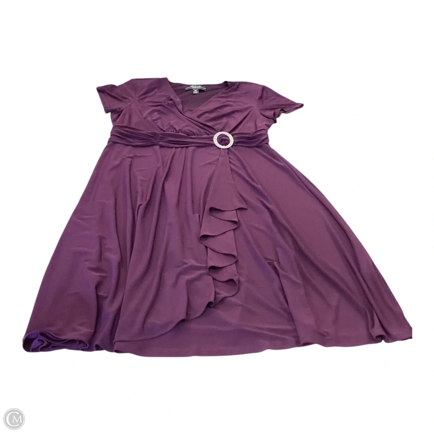 Dress Casual Midi By Clothes Mentor In Purple, Size: 18