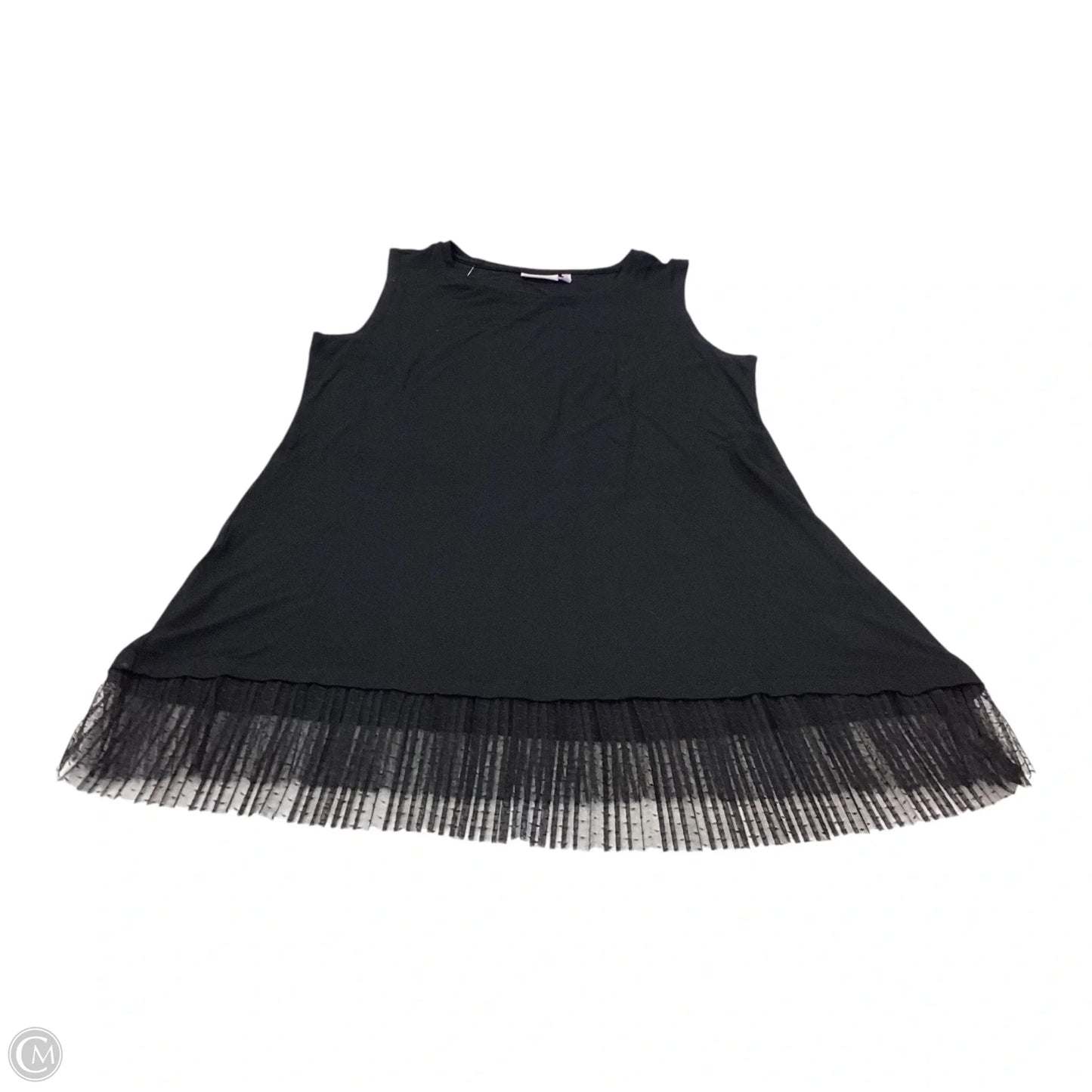 Top Sleeveless By Logo In Black, Size: M