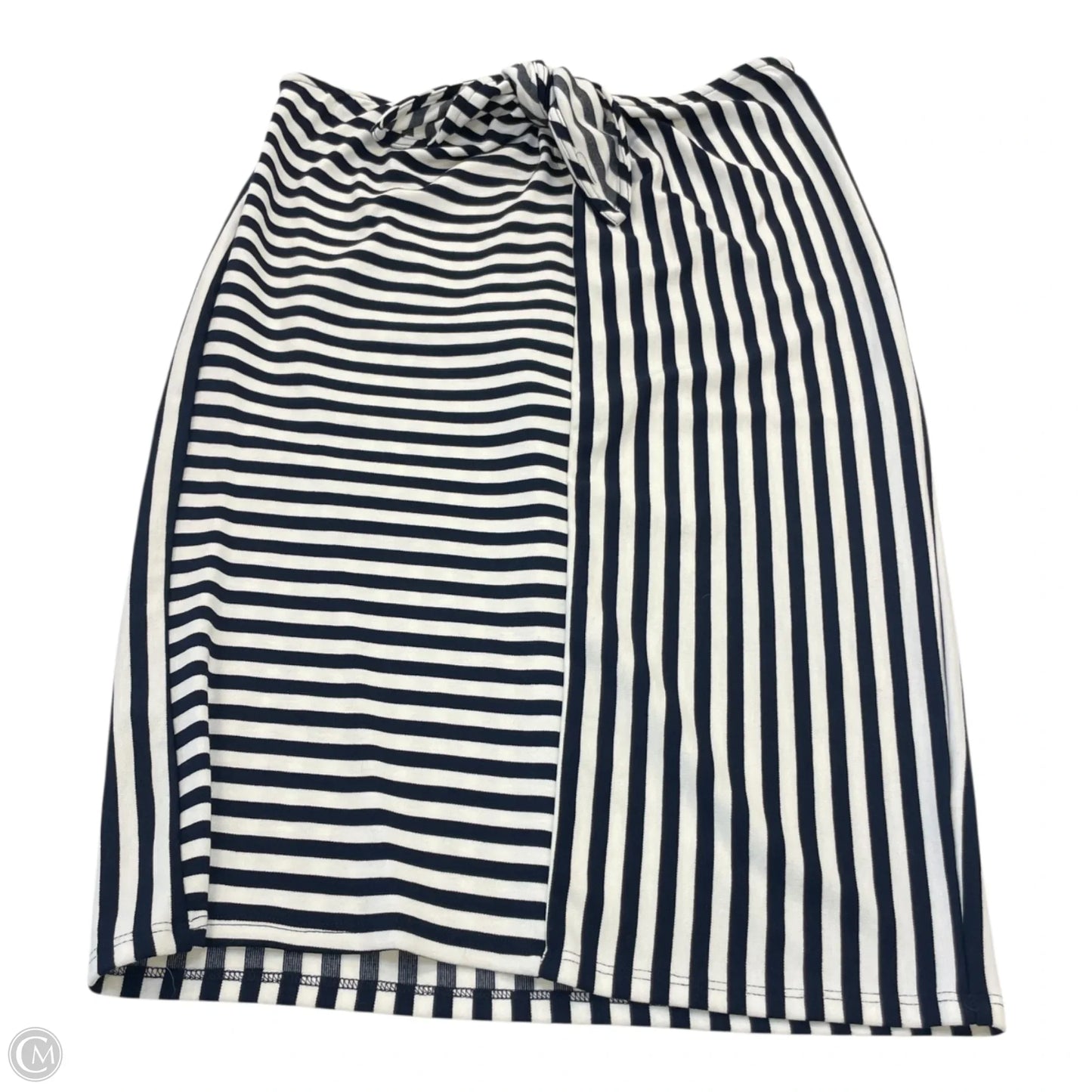 Skirt Midi By Leith In Striped Pattern, Size: L
