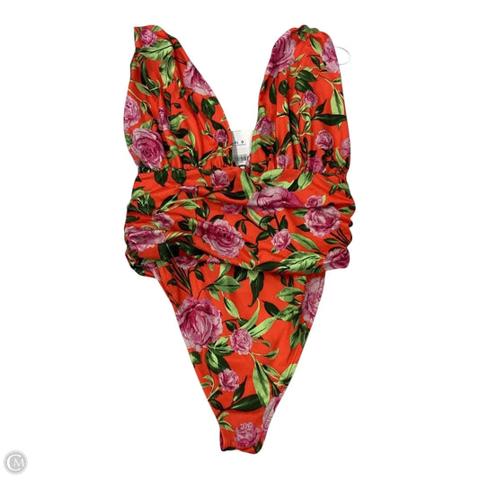 Swimsuit By Zara In Floral Print, Size: L