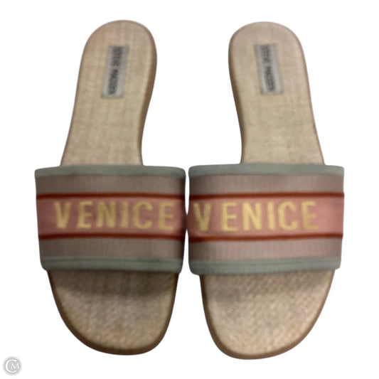 Sandals Flats By Steve Madden In Multi-colored, Size: 10