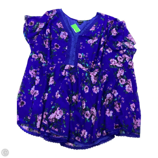 Top Short Sleeve By Torrid In Floral Print, Size: 5