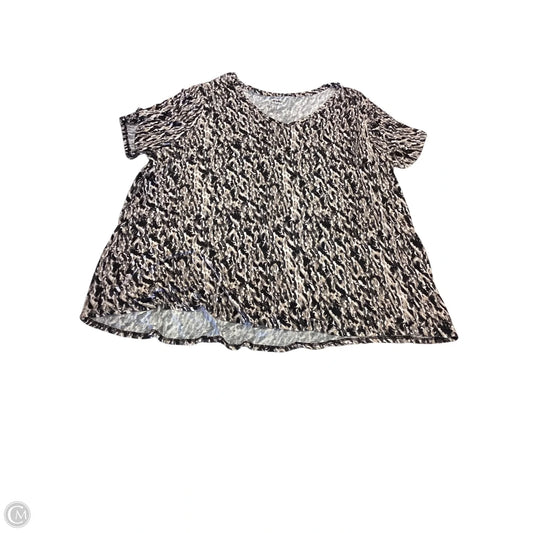 Top Short Sleeve Basic By Evri In Multi-colored, Size: 2x