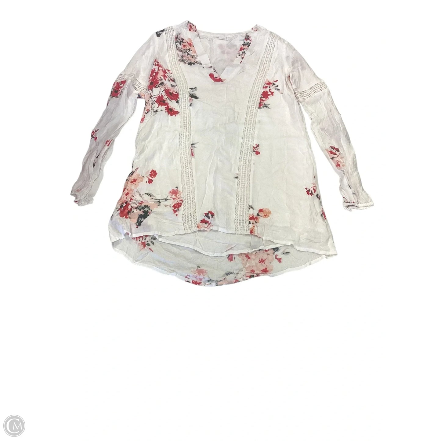Top Long Sleeve By Anthropologie In White, Size: Xs