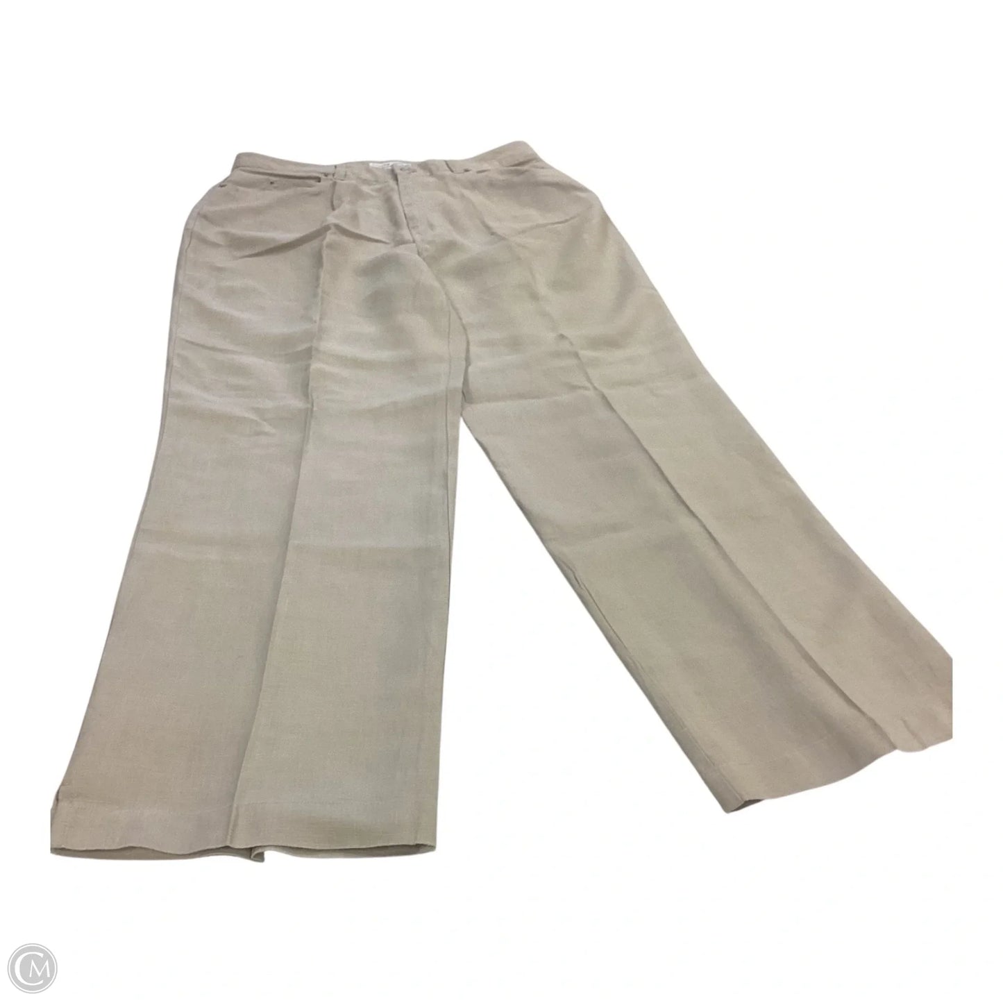 Pants Linen By Clothes Mentor In Tan, Size: 12
