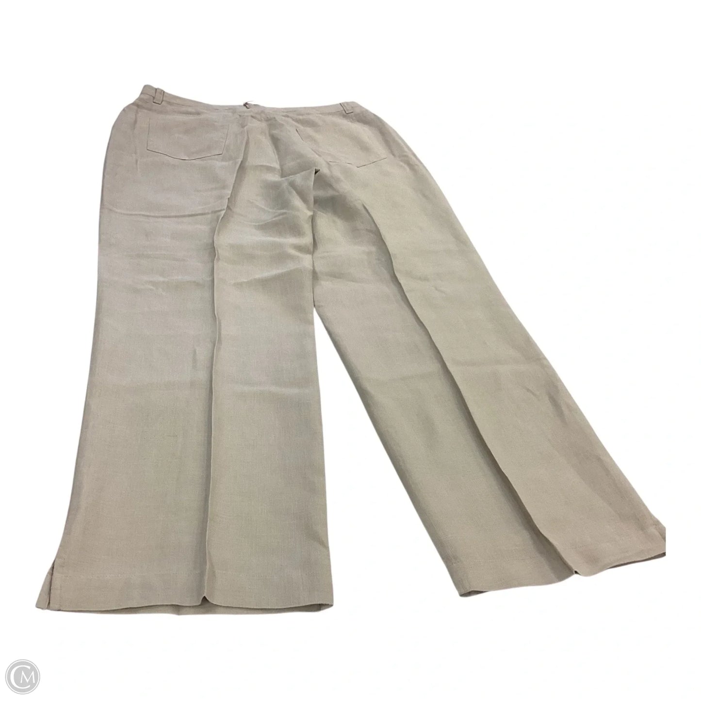 Pants Linen By Clothes Mentor In Tan, Size: 12