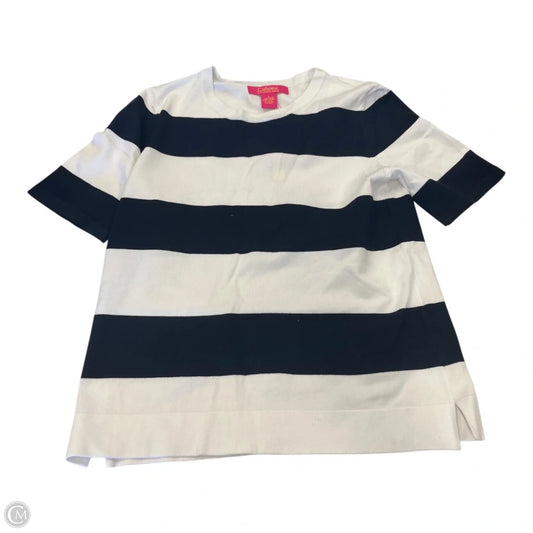 Top Short Sleeve By Catherine Malandrino In Striped Pattern, Size: S