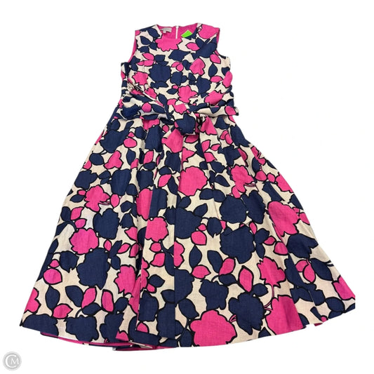 Dress Casual Midi By Cmc In Multi-colored, Size: 4