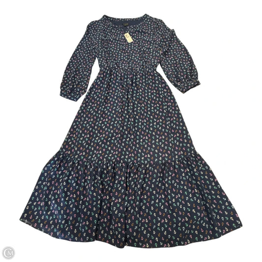 Dress Casual Midi By Talbots In Blue, Size: 2