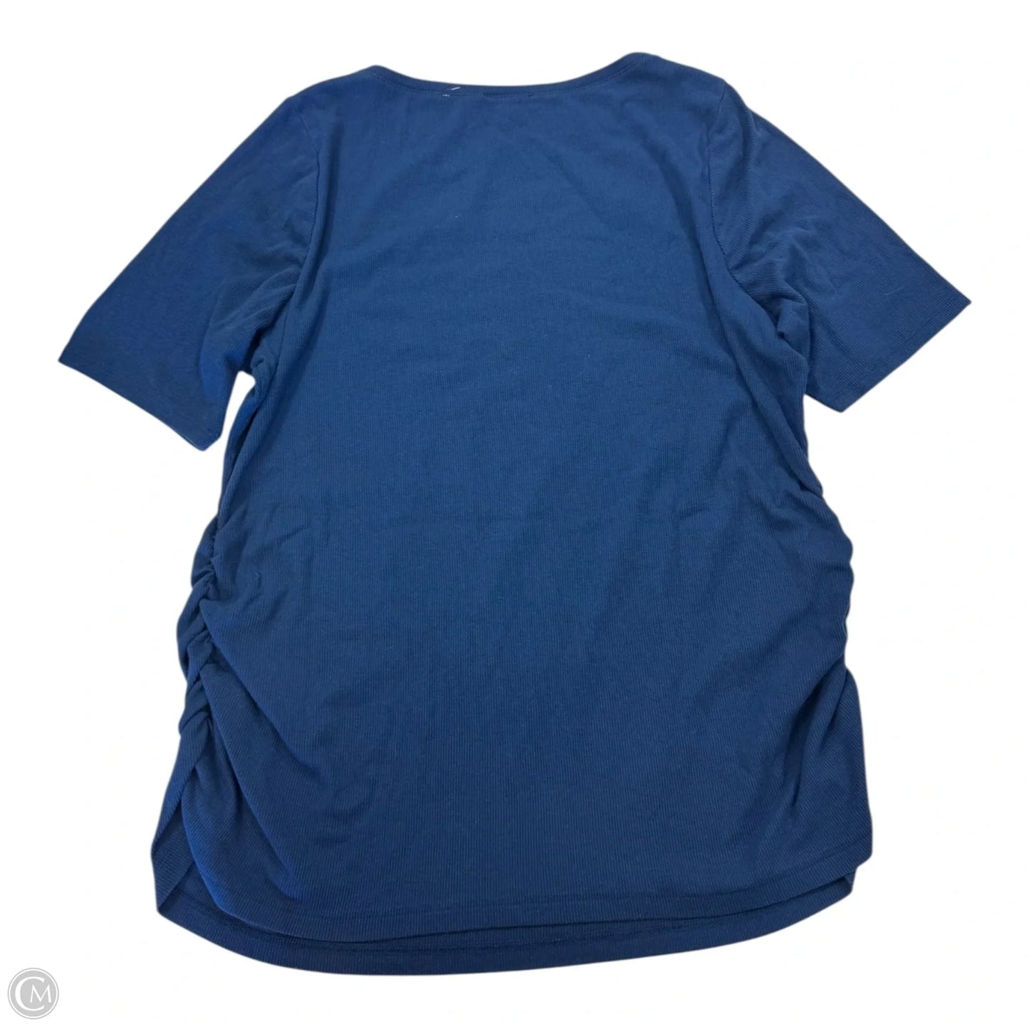 Top Short Sleeve Basic By Lane Bryant In Blue, Size: 2x