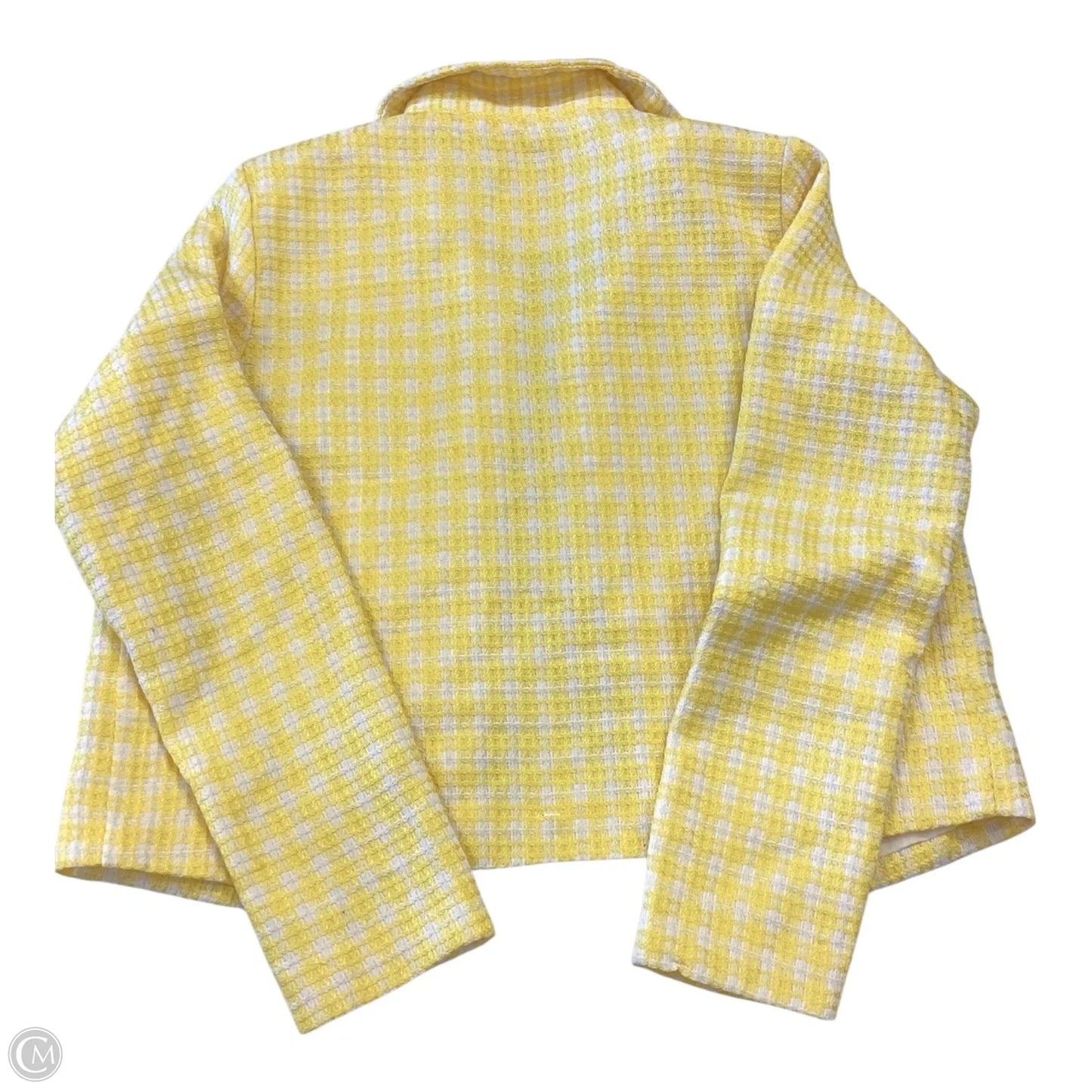 Jacket Other By Aura In White & Yellow, Size: L