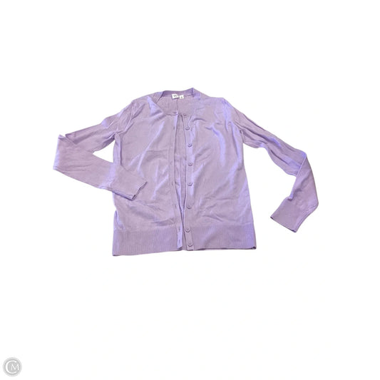 Cardigan By Gap In Purple, Size: Xs