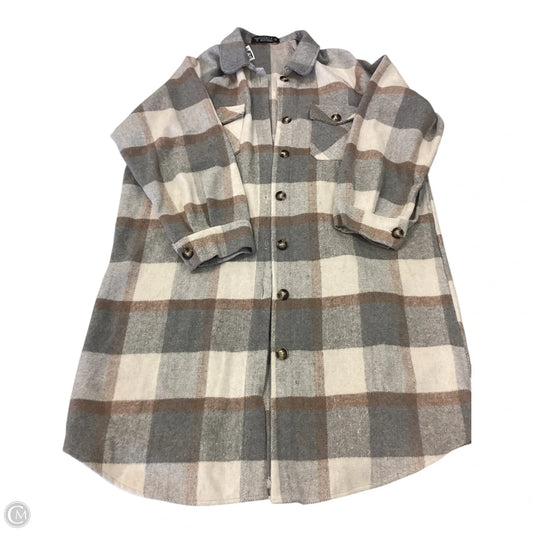Jacket Shirt By Lucky & Blessed In Plaid Pattern, Size: 2x