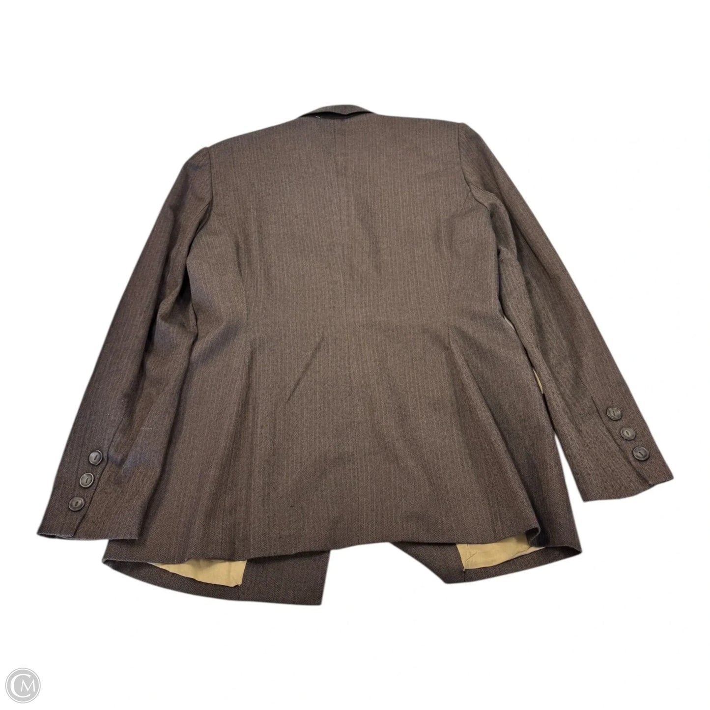 Jacket Designer By Halston In Brown, Size: 10