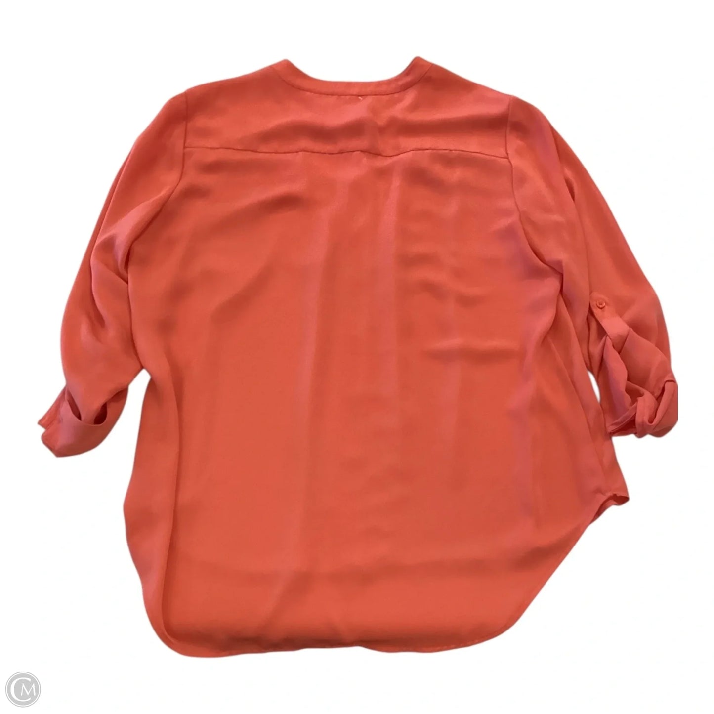Top Long Sleeve By Chicos In Orange, Size: L