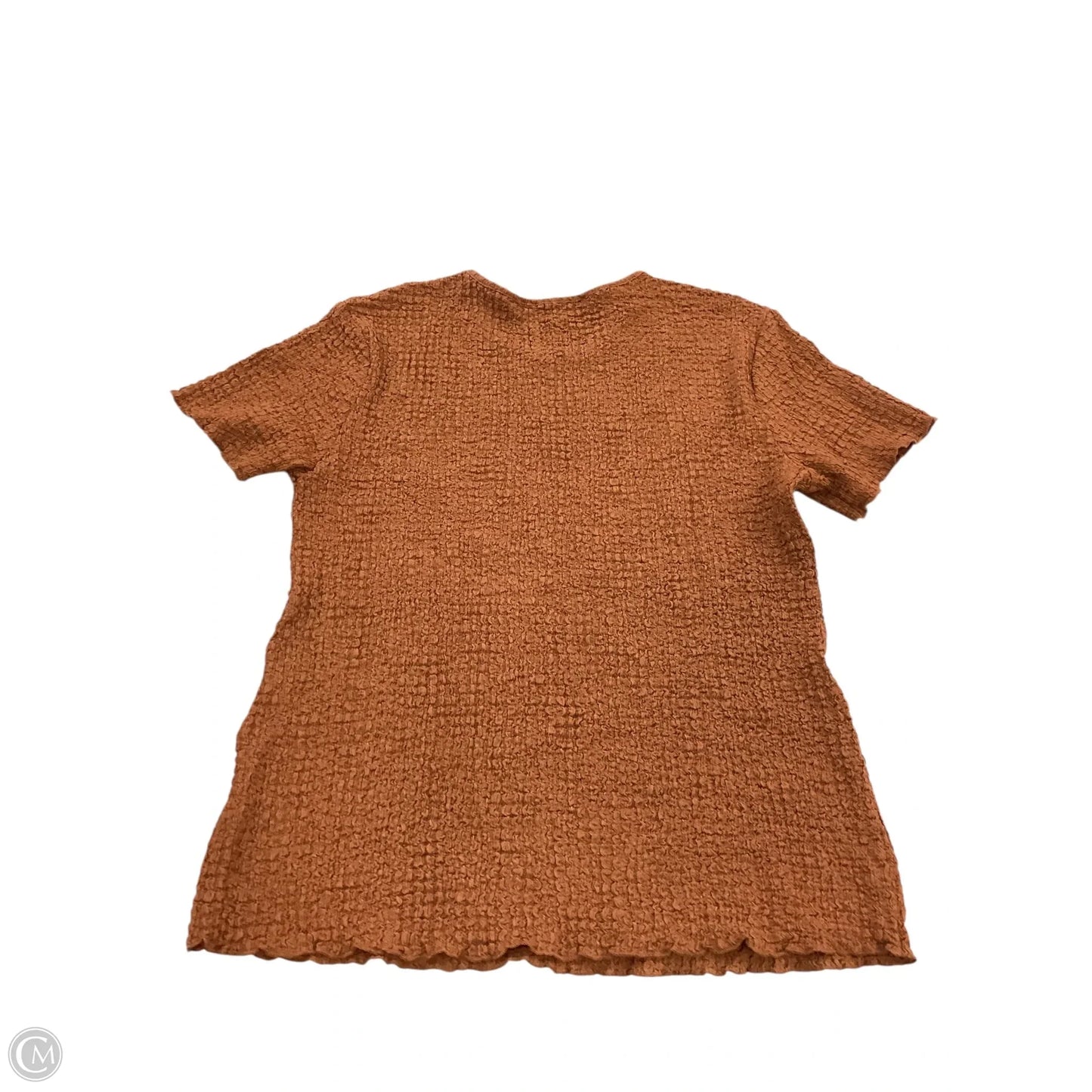 Top Short Sleeve By Tahari In Orange, Size: Xl