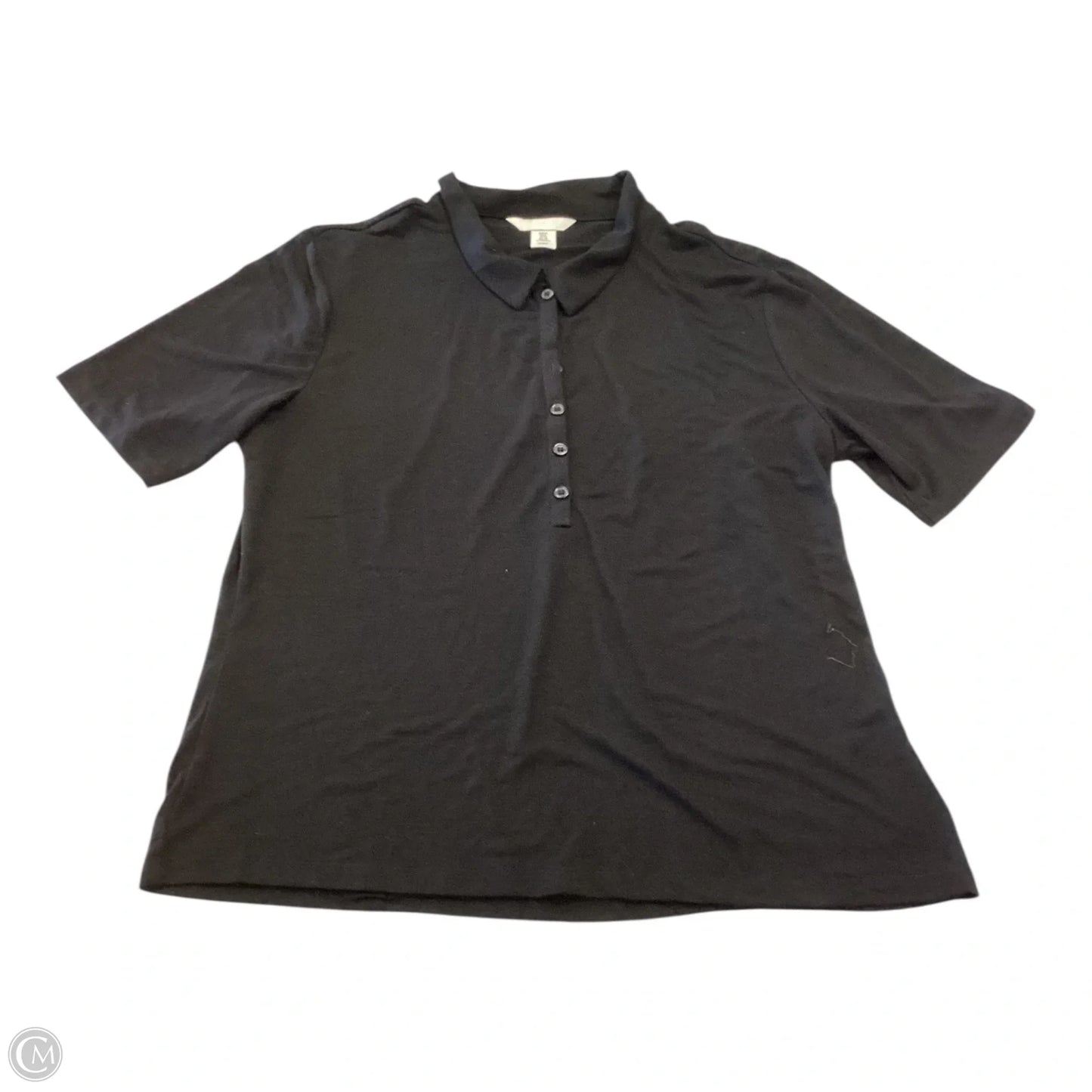 Top Short Sleeve By H&m In Black, Size: Xl
