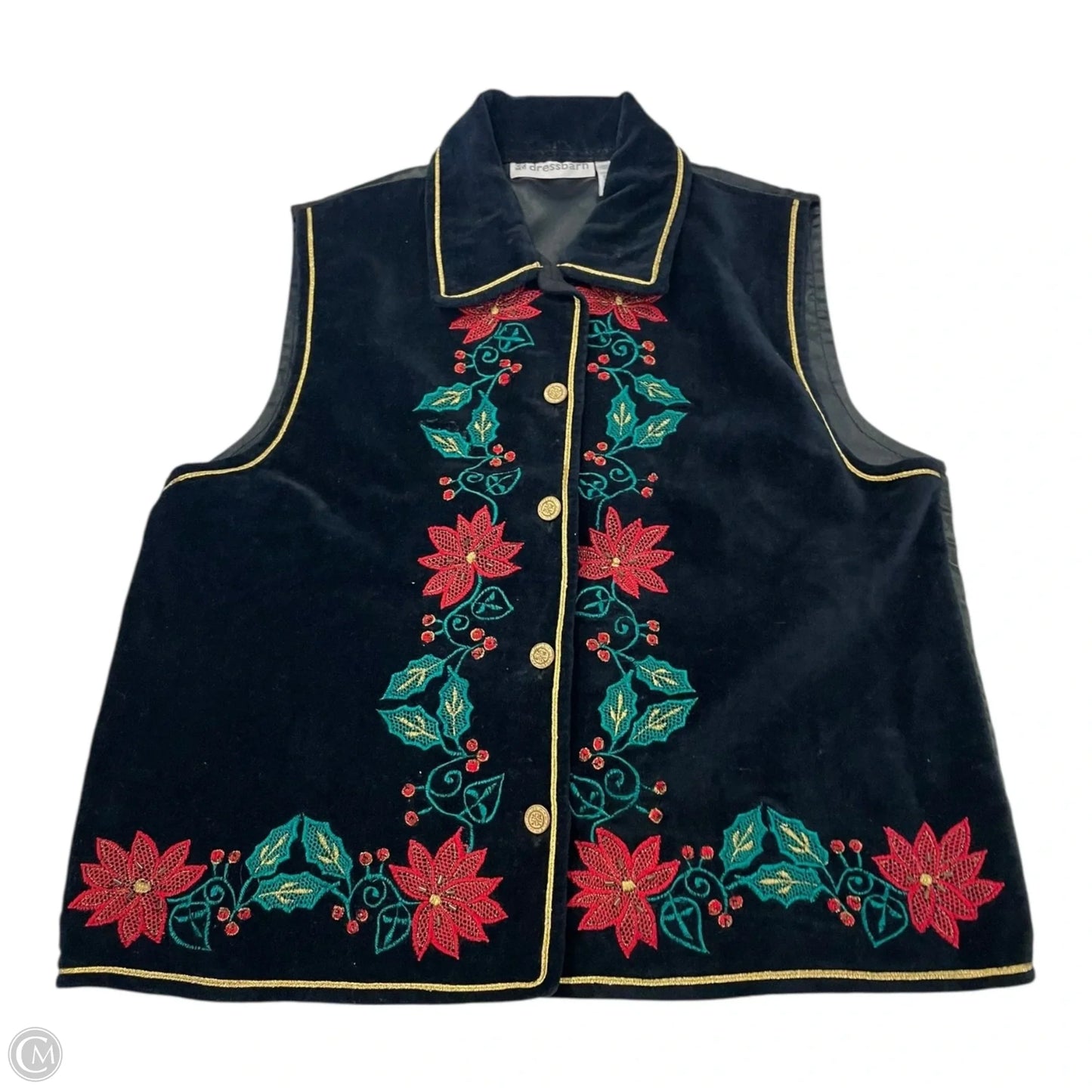 Vest Other By Dressbarn In Black, Size: M