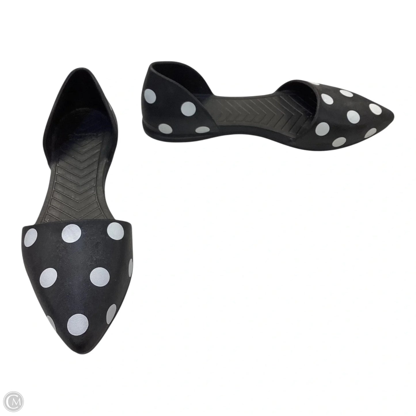 Shoes Flats By Clothes Mentor In Polkadot Pattern, Size: 8