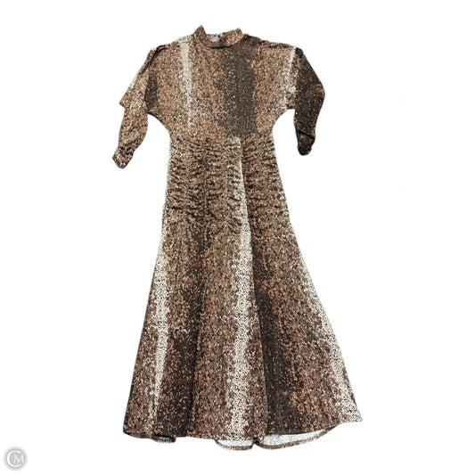 Dress Casual Maxi By H&m In Brown, Size: M
