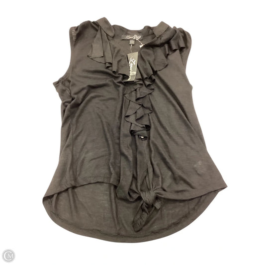 Top Sleeveless By Clothes Mentor In Black, Size: L